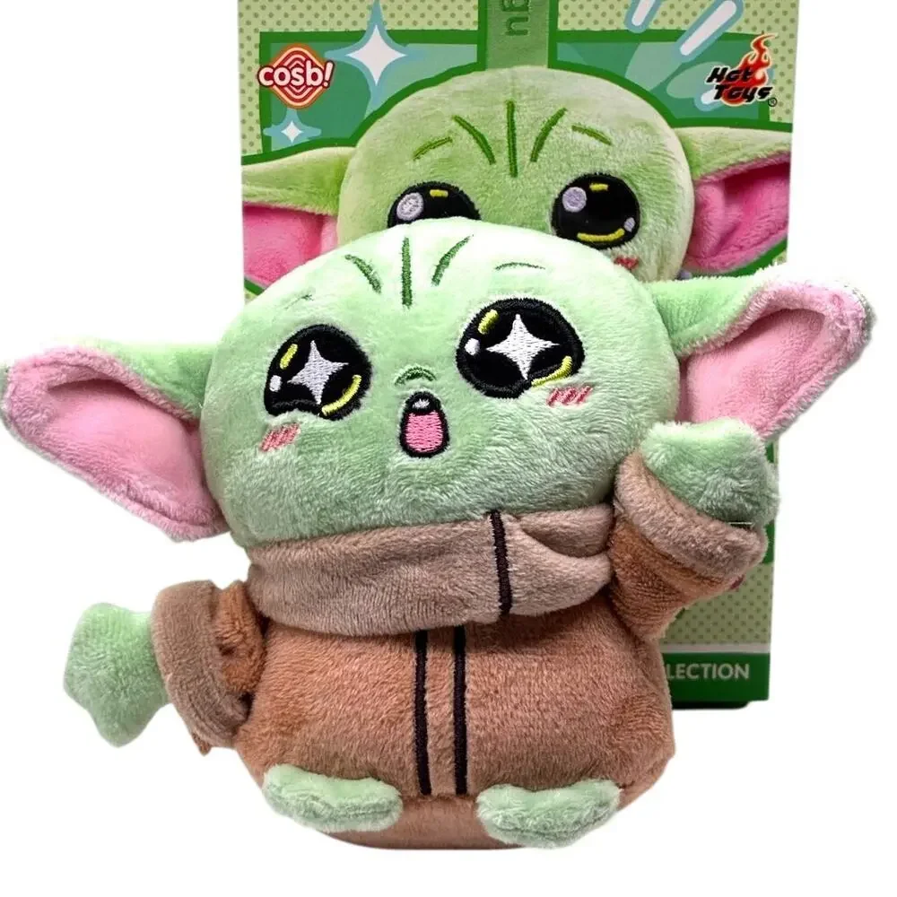 Disney x Star Wars x Cosbi Mandalorian & Grogu Plush Charm, In Gray Sack, New